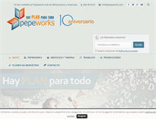 Tablet Screenshot of pepeworks.com